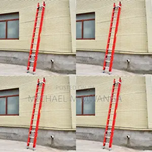Industrial-Use 2x14 Fiberglass Extension Ladder