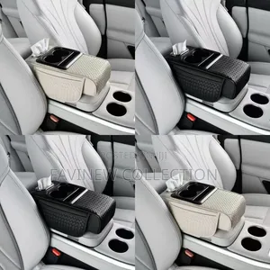 New Design Auto Center Console Armrest Cushion 2 Cups Holder