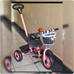 Try Cycle With Push Handles Pink