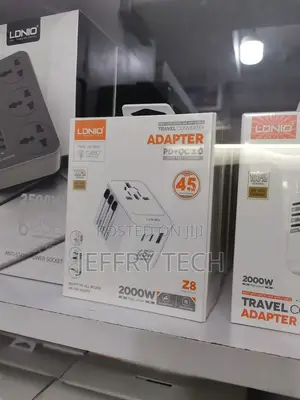 Ldnio Z8 3usb Ports 45w Gan Travel Adapter