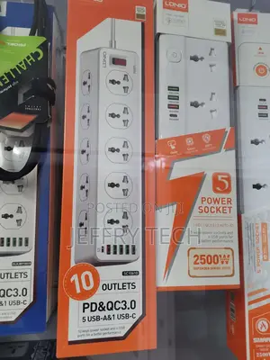 Ldnio Power Extension 10 Outlets Pd Qc3.0 5 Usb-a 1 Usb-