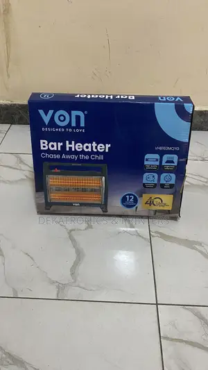Von Vhb163mqyg Bar Heater, 1600w - Dark Grey