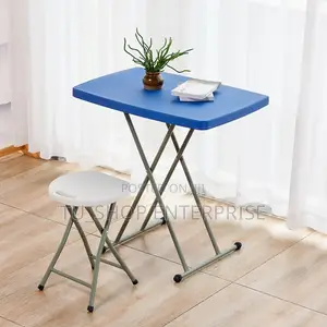 Adjustable Height Snack Table for Home Camping Picnic Party