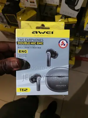 Awei T62 Enc Wireless Bluetooth Earphones With Mic TWS Earb