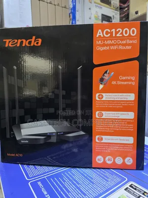 Tenda Ac10 Ac1200 Dual-Band Wireless Router Ac10 Ac1200