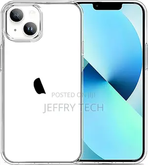 Jjgoo iPhone 13 Case Clear, Transparent Soft Shockproof Case