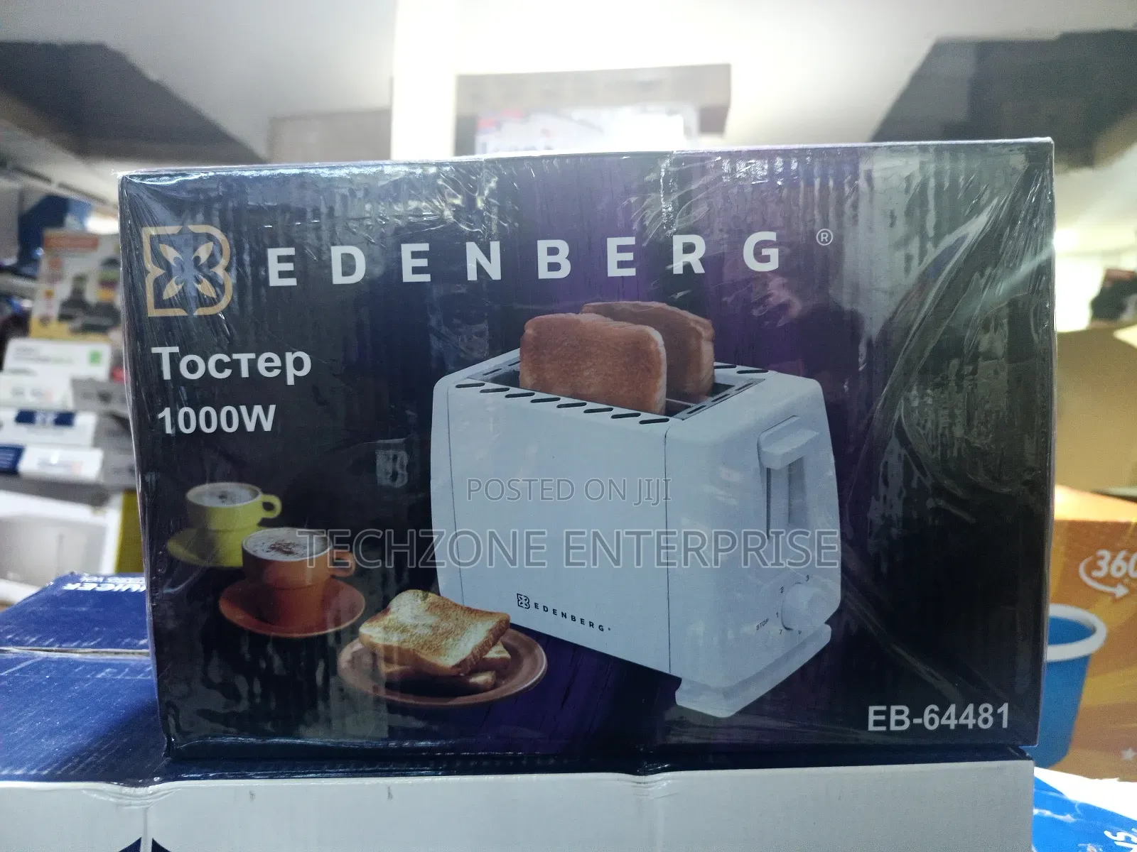 Edenberg 2 Slice Pop Up Toaster With 1000 Watts 