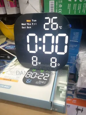 Multi-Function Time Display Clock With Calendar Daytracker