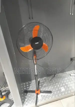 Mika 16 Inches Orange and Black Standing Fan