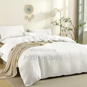 Waffle Weaving Popling Luxury Duvet Cover Set