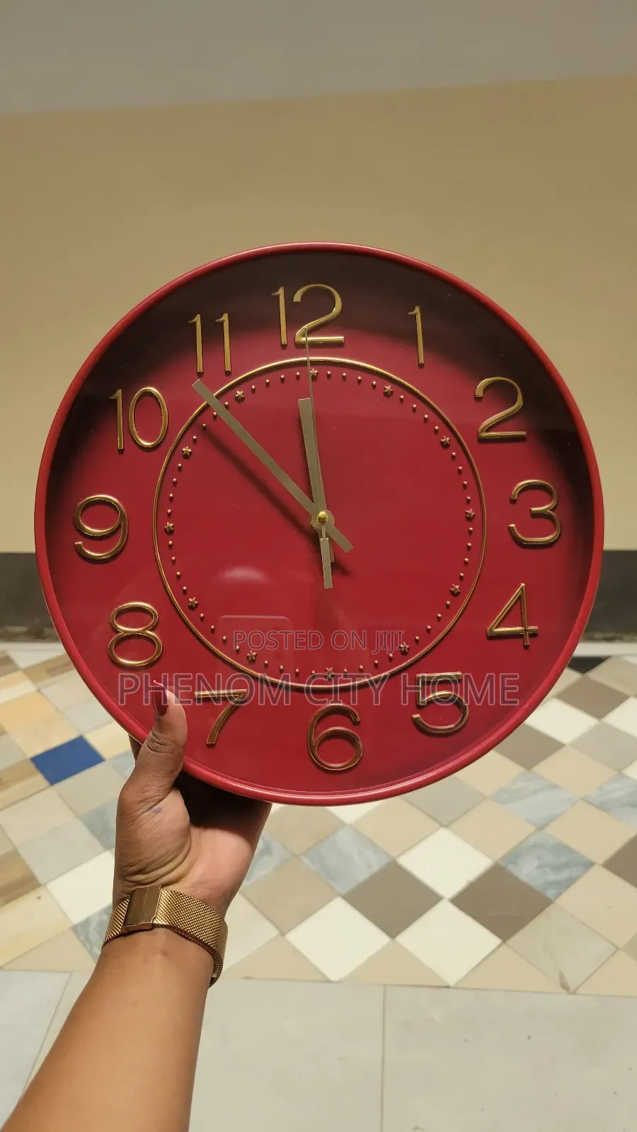 Solid Colour Wall Clocks Available