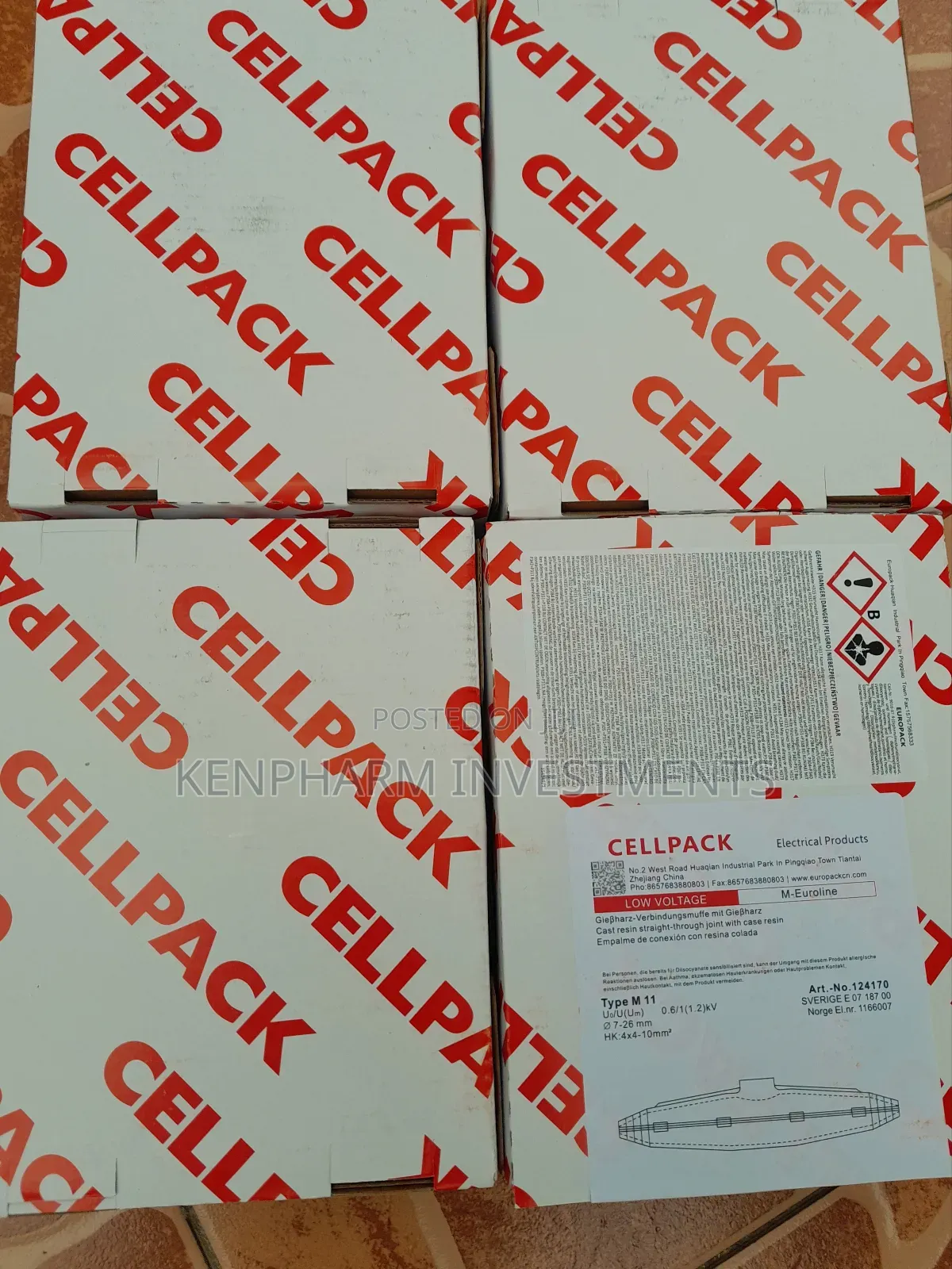 Submersible Cable Joint M 11, Splicing Kit, Cellpack C001