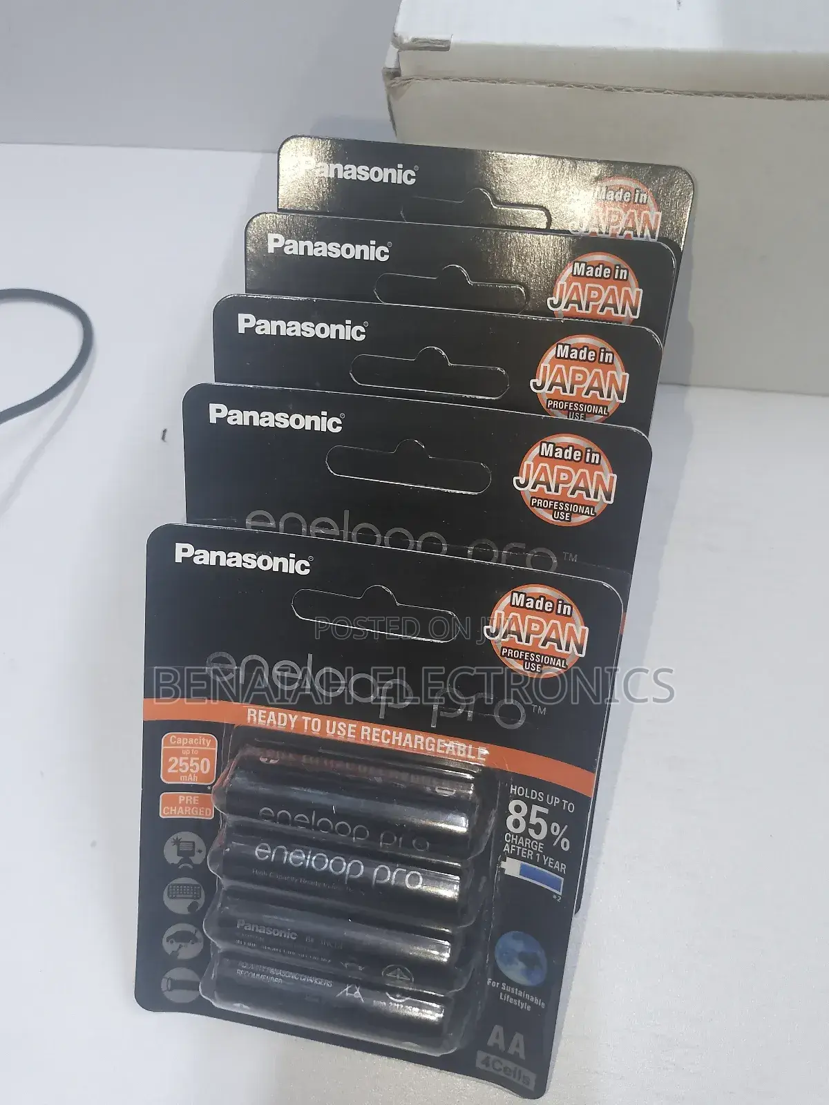 Aa Panasonic Enelop Pro Batteries, Highly Efficient 2550 Mah
