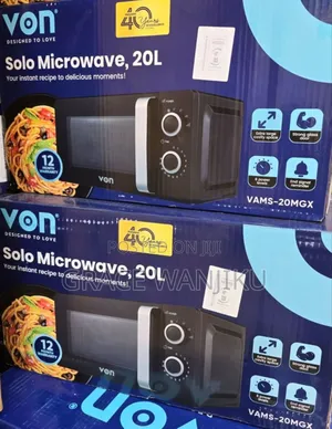 *Von Microwave Oven 20l – Vams-20mgx Black