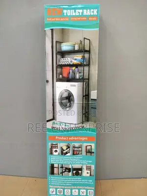 New Model 2 in 1
Toilet + Washing Machine Rack