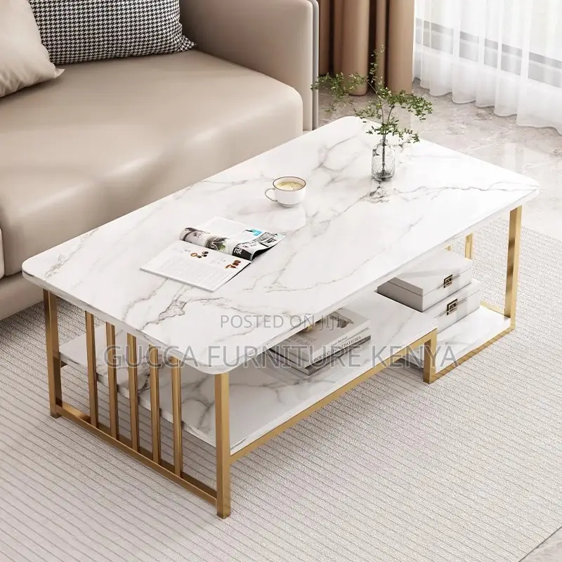 Office Table:Rectangular 1.2m Marble Reception Coffee Table