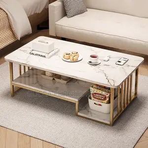 Office Table:Rectangular 1.2m Marble Reception Coffee Table
