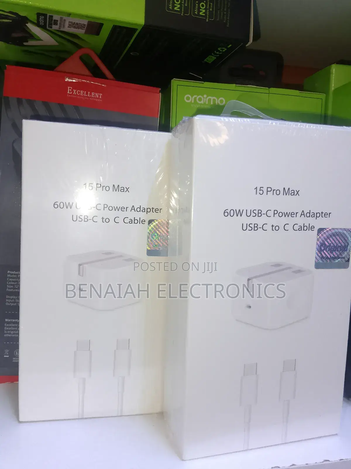 60 Watts iPhone 15 Pro Max Power Adapter Usb-C to C Cable