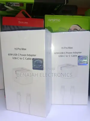 iPhone 15 Pro Max 60w Usb-C Power Adapter Usb-C C to C Cable
