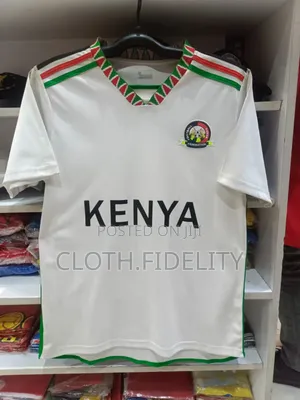 Kenya Football White Jersey.