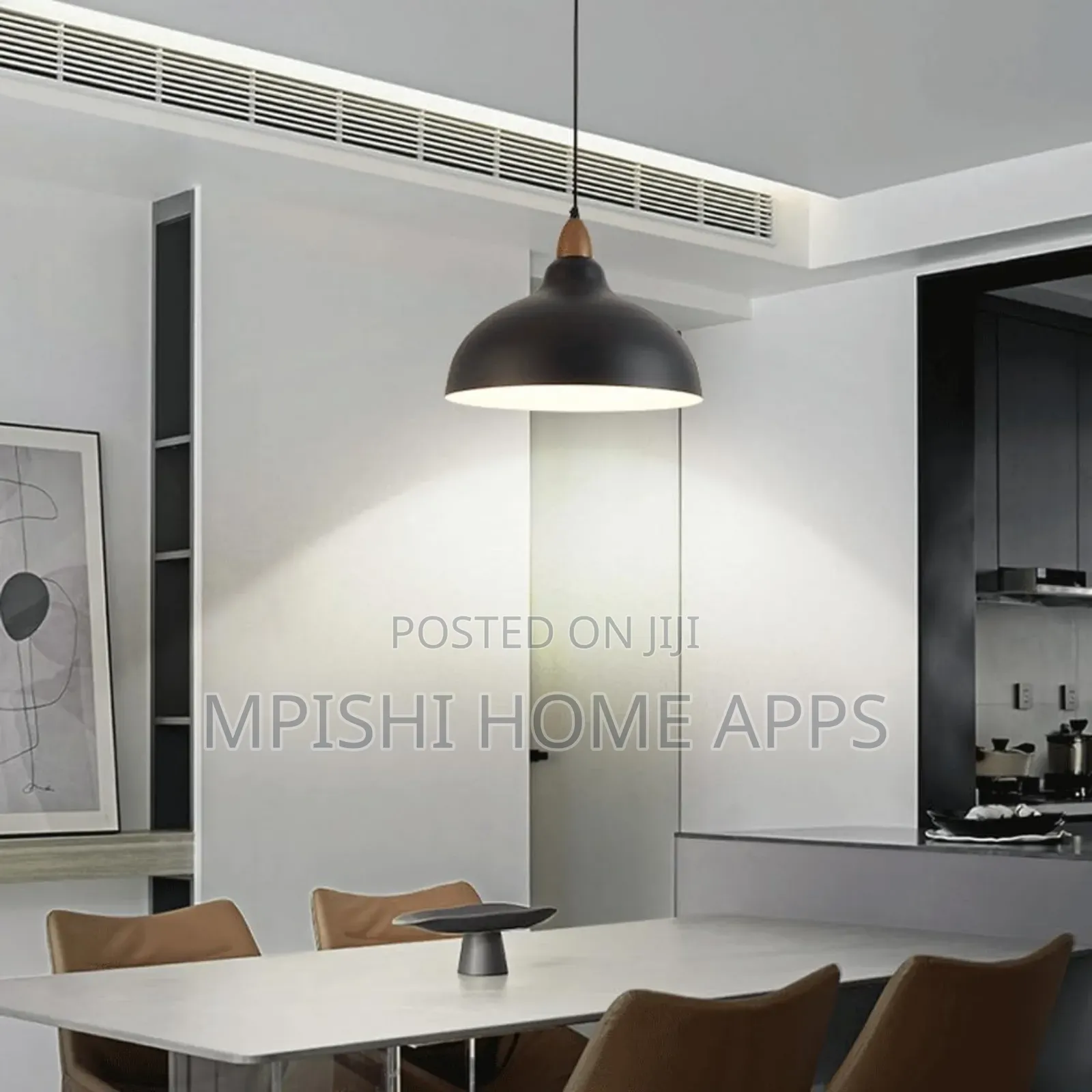Minimalist Style Pendant Light - Black