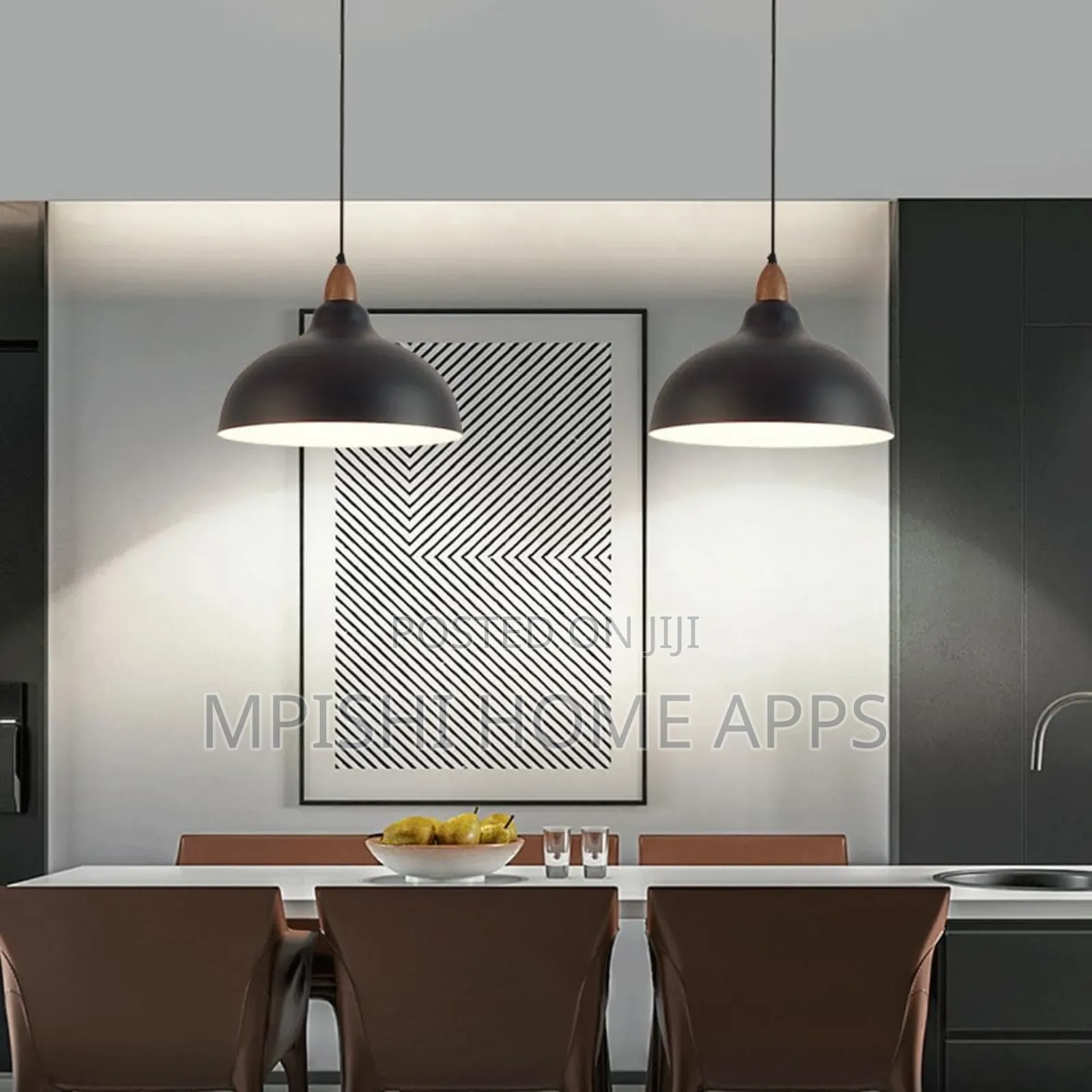 Minimalist Style Pendant Light - Black