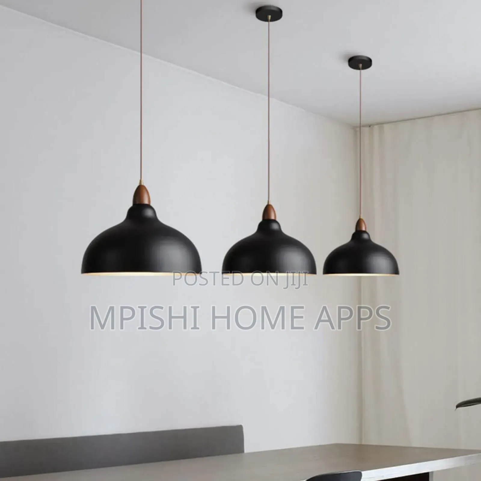 Minimalist Style Pendant Light - Black
