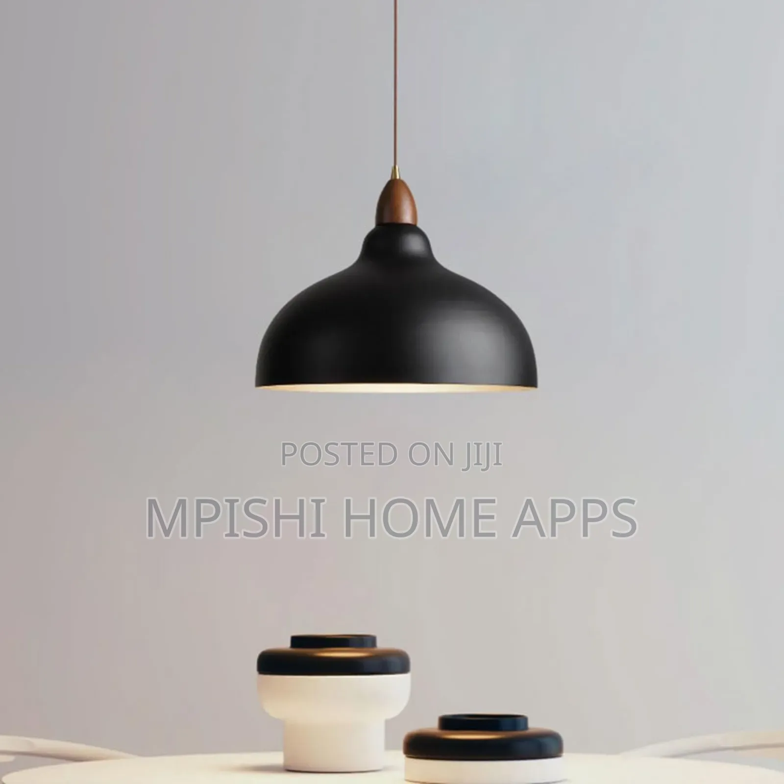 Minimalist Style Pendant Light - Black