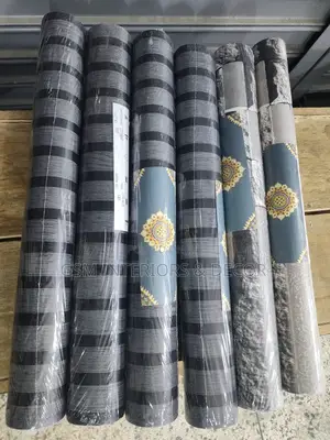 Dark Grey Fluted Panel Wallpapers and Marble Wallpaper