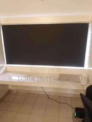 Black Blackout Roller Blinds for Office Privacy