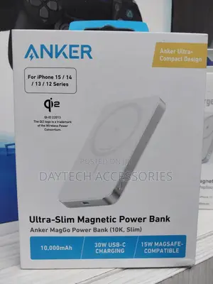 Anker Maggo Qi2 Ultra Slim Magsafe Battery Power Bank