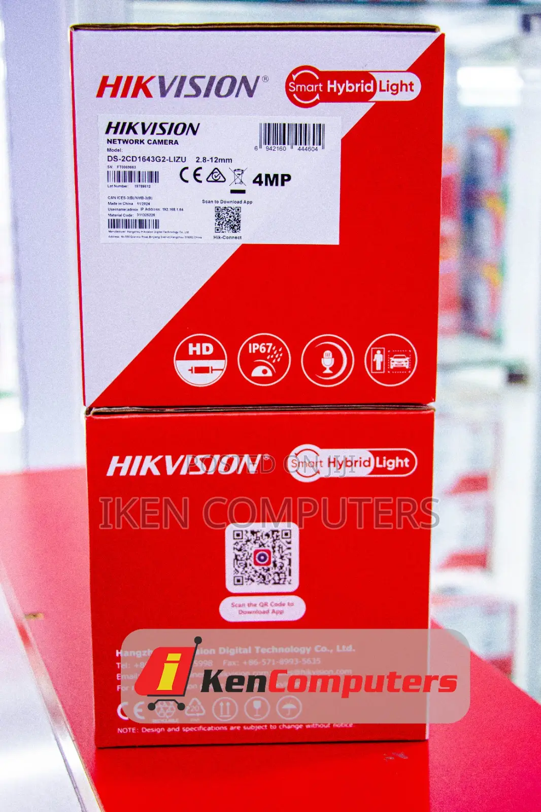 Hikvision 4mp Ipsmarthybrid Varifocalbullet(Ds-2cd1643g2liz)