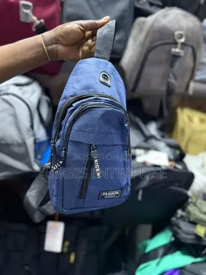 Black, Navy, Unisex Shoulder Chest Bag