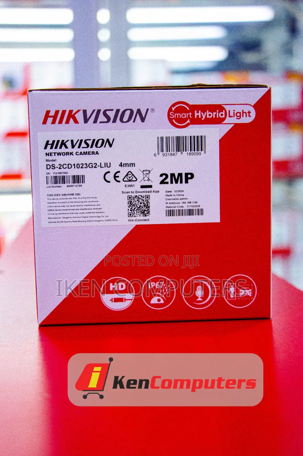 Hikvision 2mp Ip Smarthybrid Bullet(Ds-2cd1023g2-Liu)