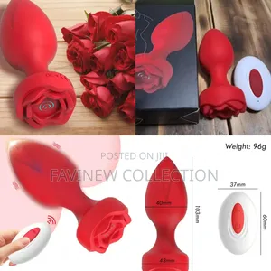 Rose Toy Anal Vibrator Dildo Butt Plug Vibrator Sex Toys