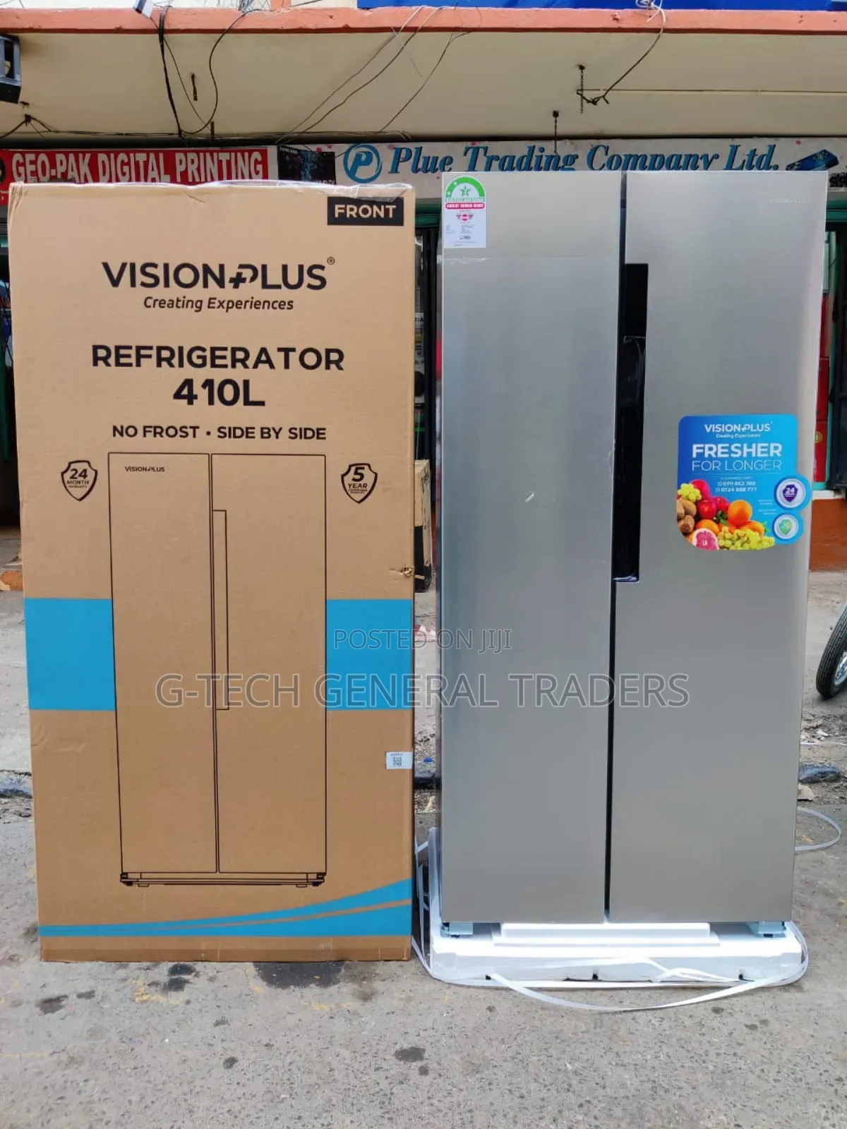 Von Side By Side 410l Extra Large Capacity Refrigerator