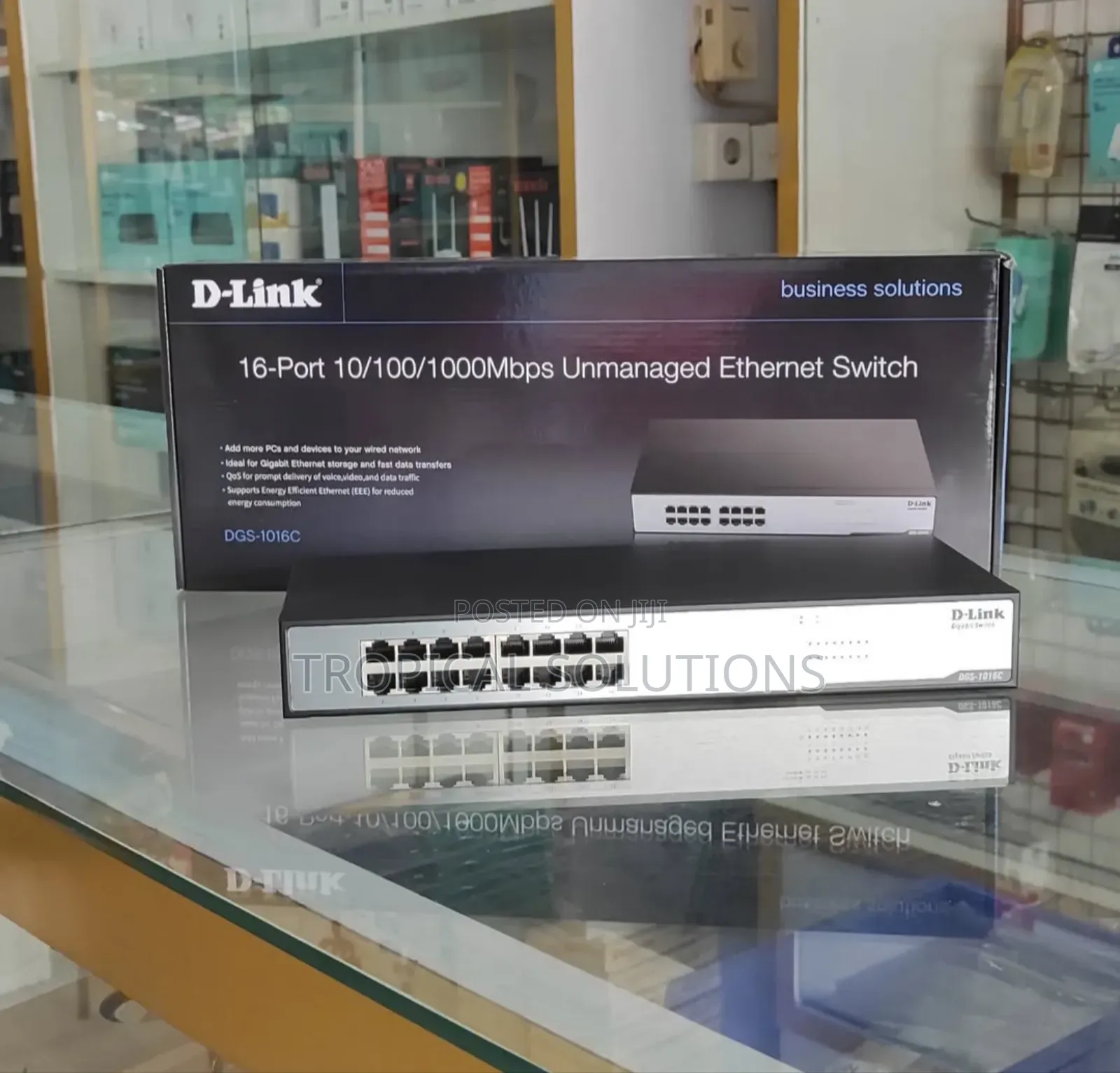 D-Link Des-1016d/B Unamanaged Switch 16 Port