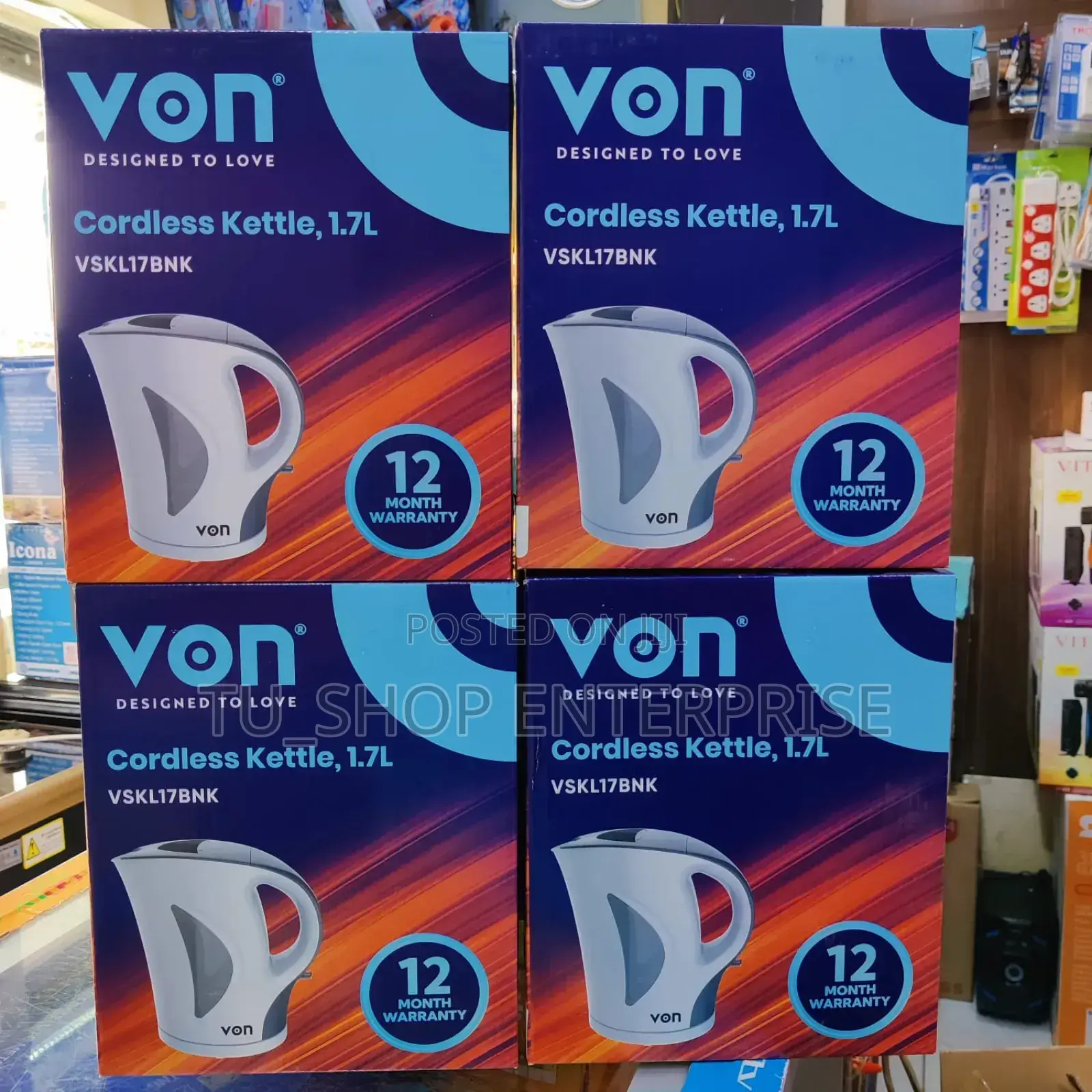 *Von Cordless Kettle