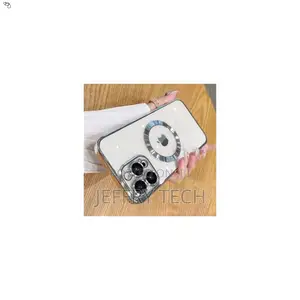 Outervan Luxury Clear Plated Case for iPhone 14 Pro Magsafe