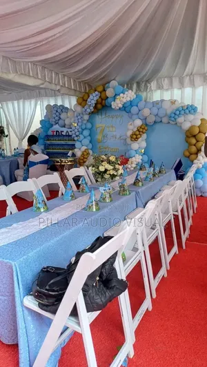 Birthday   Good Tent, Foldable Seats Dressed Tables