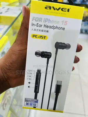 Awei iPhone 15 Type C Earphones.