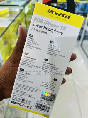 Awei iPhone 15 Type C Earphones.