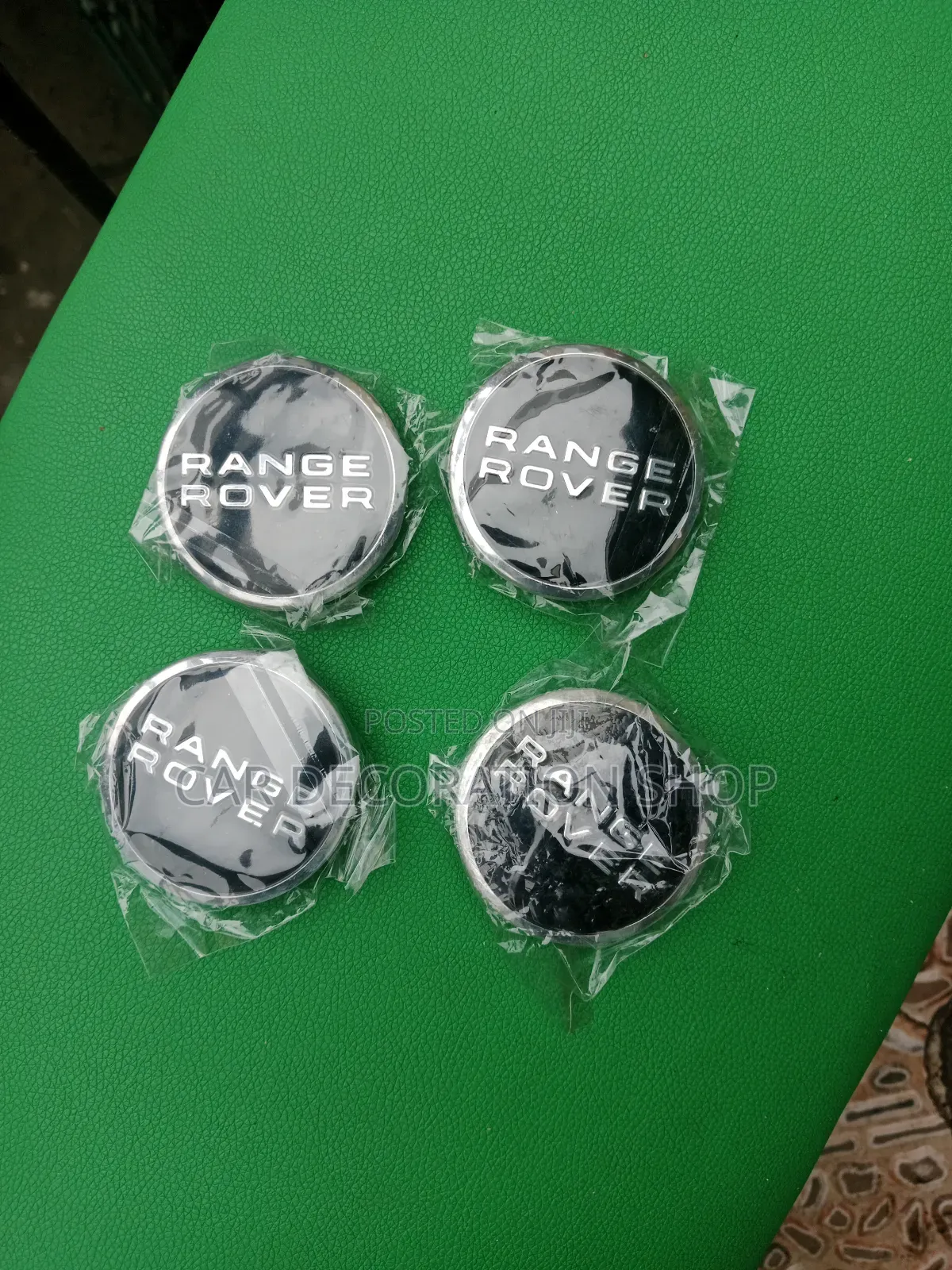 Black Range Rover Wheel Centre Caps 4pcsc