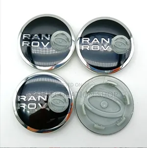 Range Rover 63mm Black Silver Wheel Replacement Center Cap