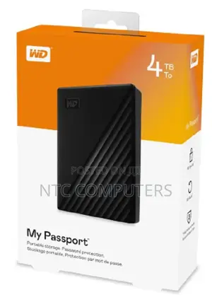 Wd 4tb My Passport Portable External Hard Drive HDD