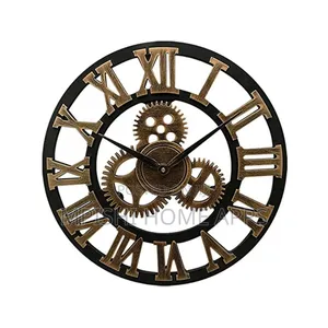 Roman Vintage Gear Wall Clock 60cm