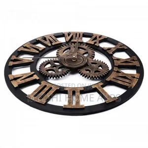 Roman Vintage Gear Wall Clock 60cm