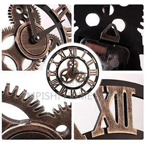 Roman Vintage Gear Wall Clock 60cm