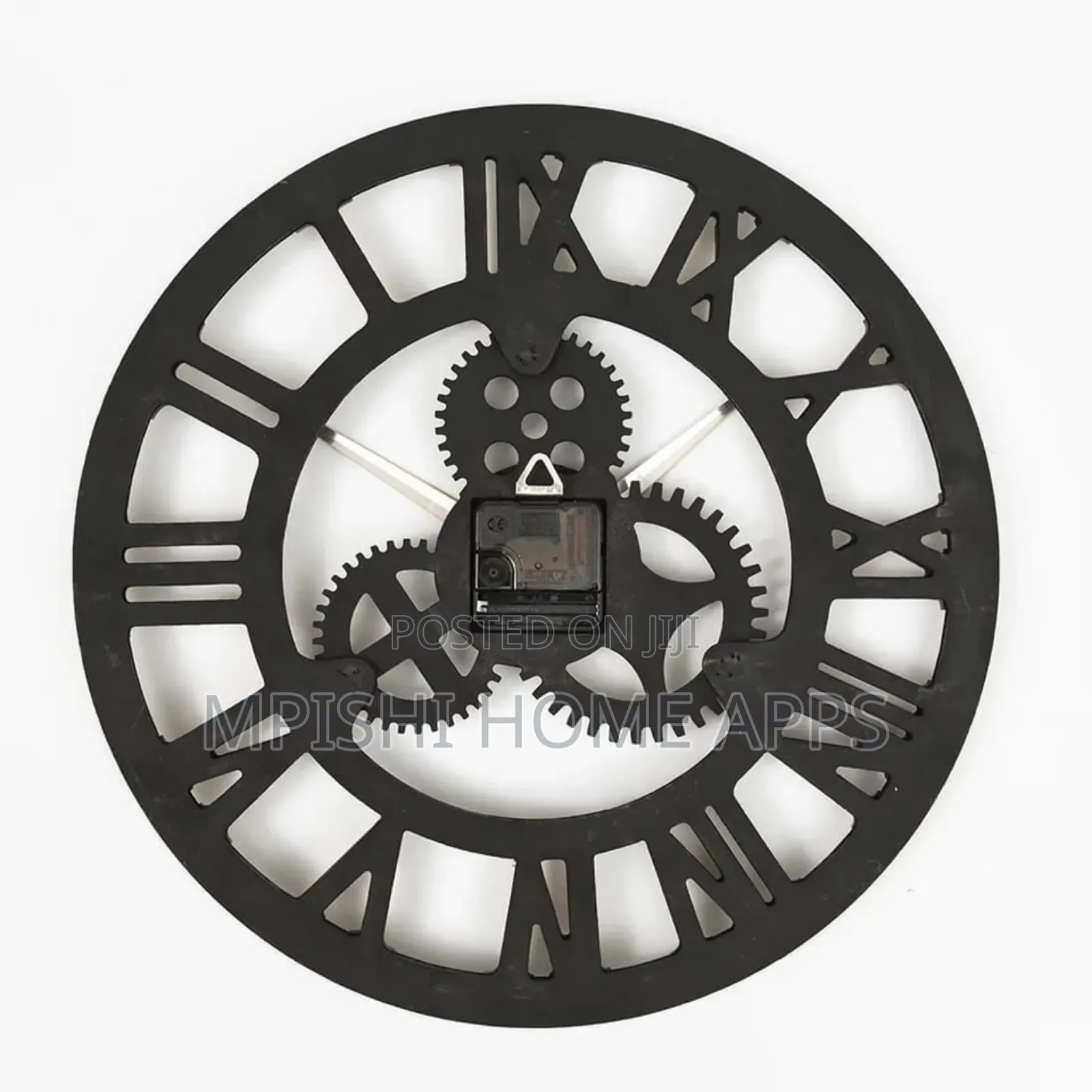 Roman Vintage Gear Wall Clock 60cm