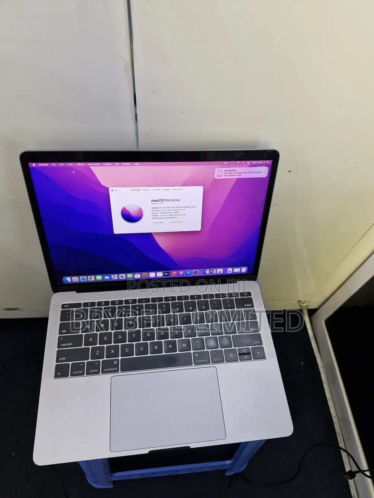 Laptop Apple MacBook 2016 8GB Intel Core I5 SSD 256GB
